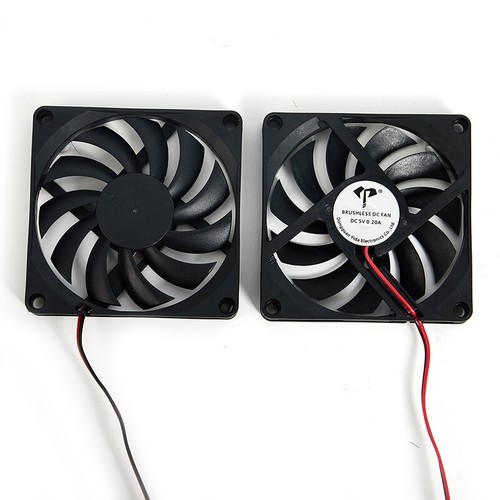 Ventilateur de refroidissement sans balais 8010 5V 12V 24V 2 broches 80x80x10mm