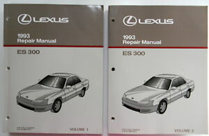 1993 Lexus ES 300 Repair Service Manual Vol 1 Vol 2 New Original Car