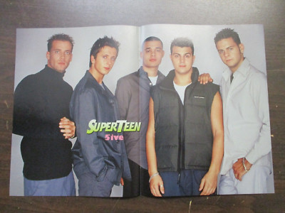 5IVE FIVE & LFO MUSIC GROUPS CENTERFOLD PIN UP SUPER TEEN MAGAZINE CLIPPING G66