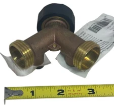 Orbit Brass Hose Y for Faucet Watering Shut Off Garden Hose Splitter 58249-11 rH