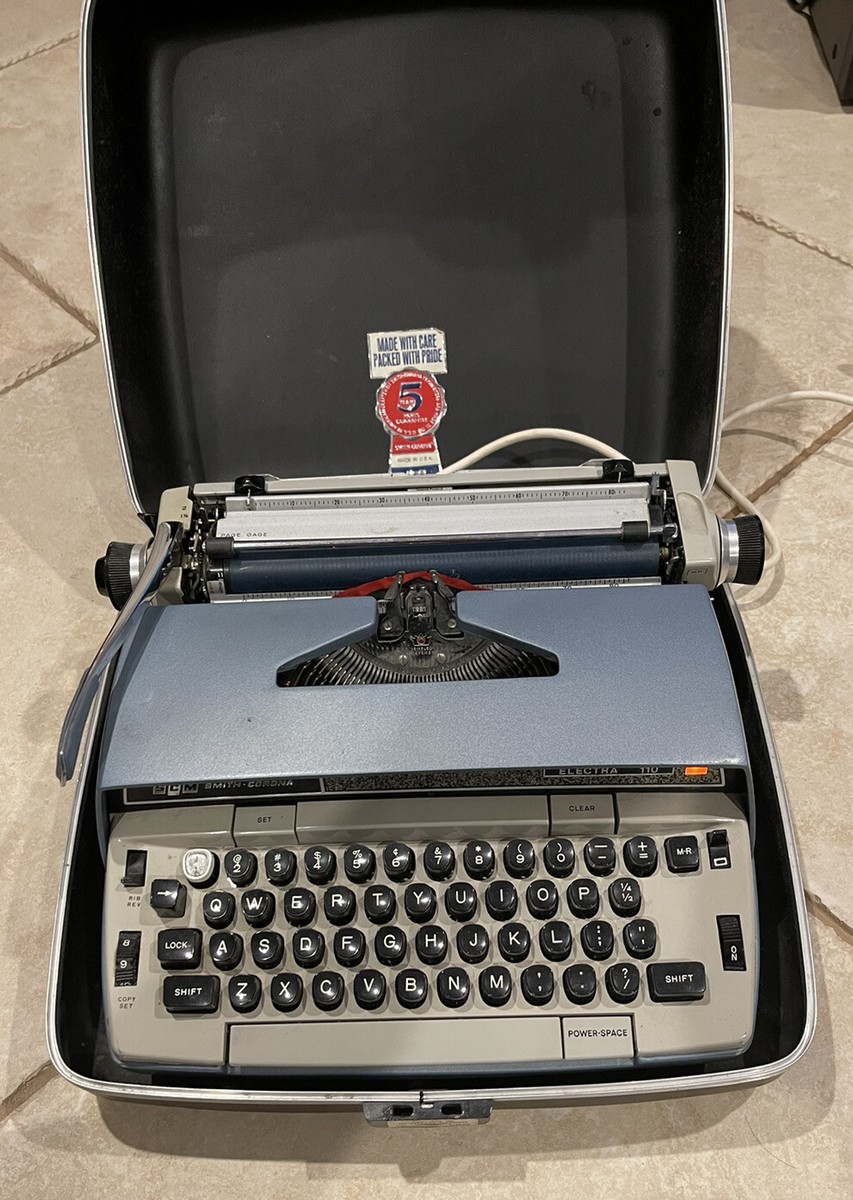 Vintage Smith Corona Electra 110 Electric Typewriter + Case | eBay