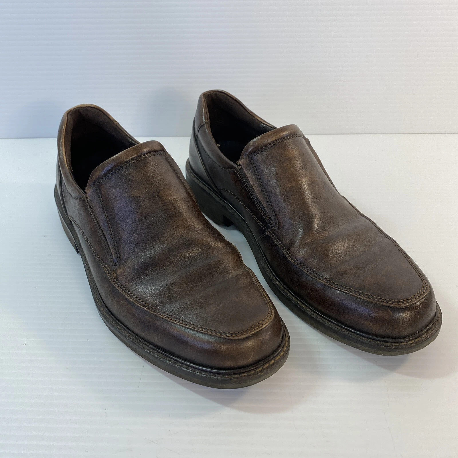 Scarpe mocassini casual Ecco da uomo Shock Point in pelle marrone EU 42 US 8 8 5