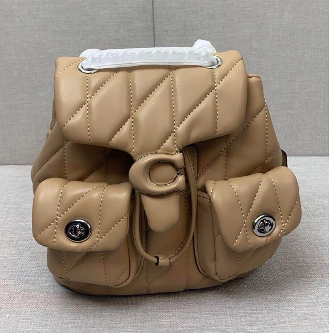 COACH Tabby Quilted Backpack khaki CU077 Outlet NEW | eBay COACH Tabby Quilted Backpack khaki CU077 Outlet NEW | eBay