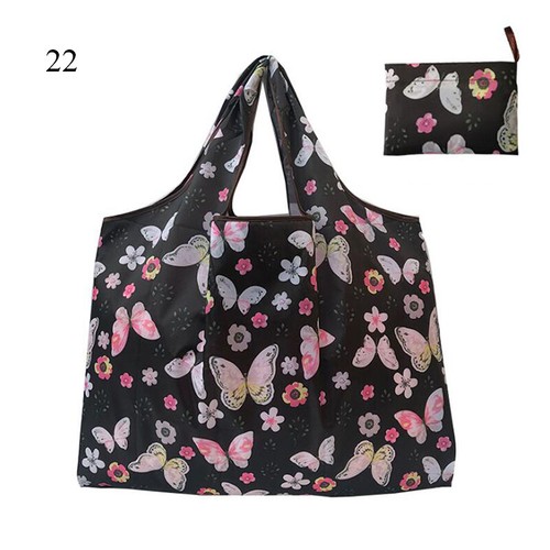 Grande Borsa Riutilizzabile Impermeabile Shopping Spalla Pieghevole per Vita Eco - Imagen 26 de 34