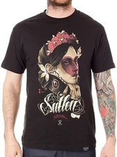 Sullen Men's Short Sleeve Queen Of Heart Black T-Shirt