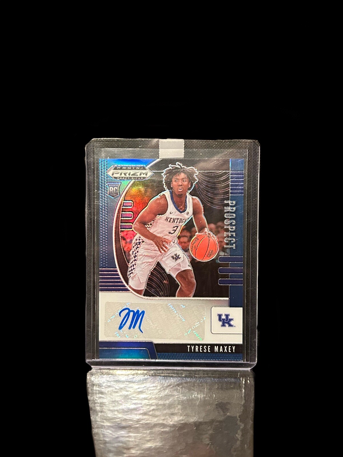 2020-21 Panini Prizm Draft Picks Prospect Blue /149 Tyrese Maxey Rookie Auto RC