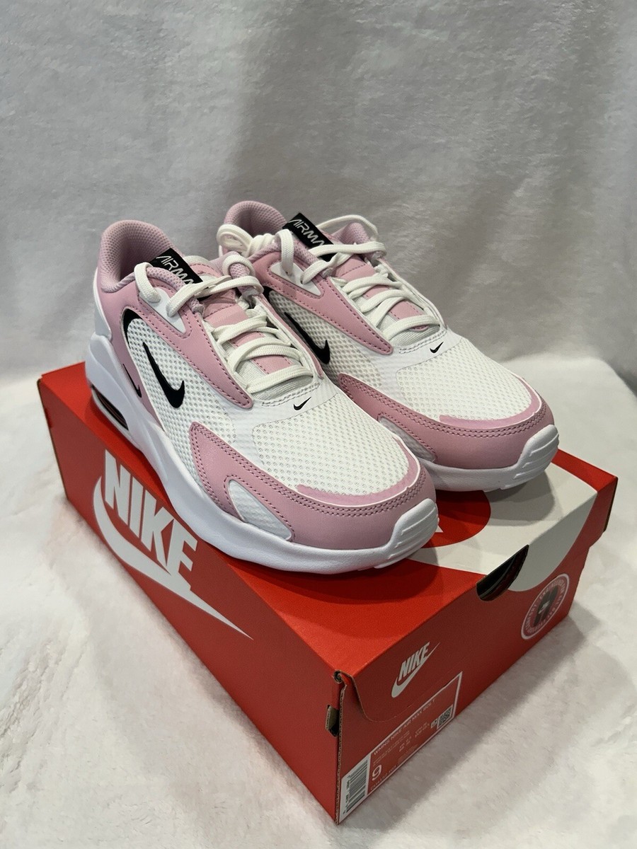 white and pink air max bolt