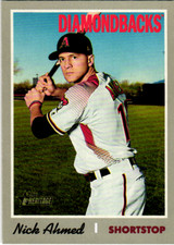 2019 Topps Heritage #280 Nick Ahmed   