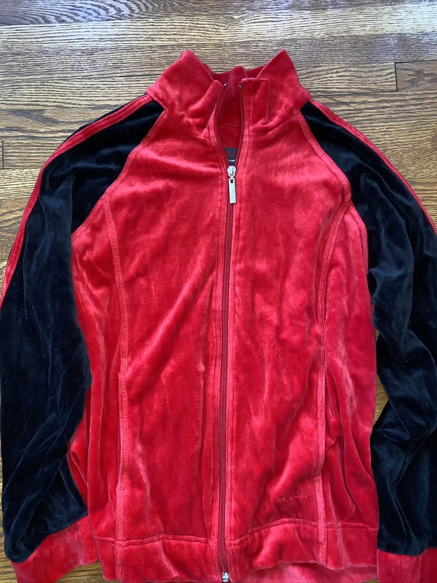 CASSINI SPORT By OLEG CASSINI Jacket Velour VINTAGE Women s MEDIUM