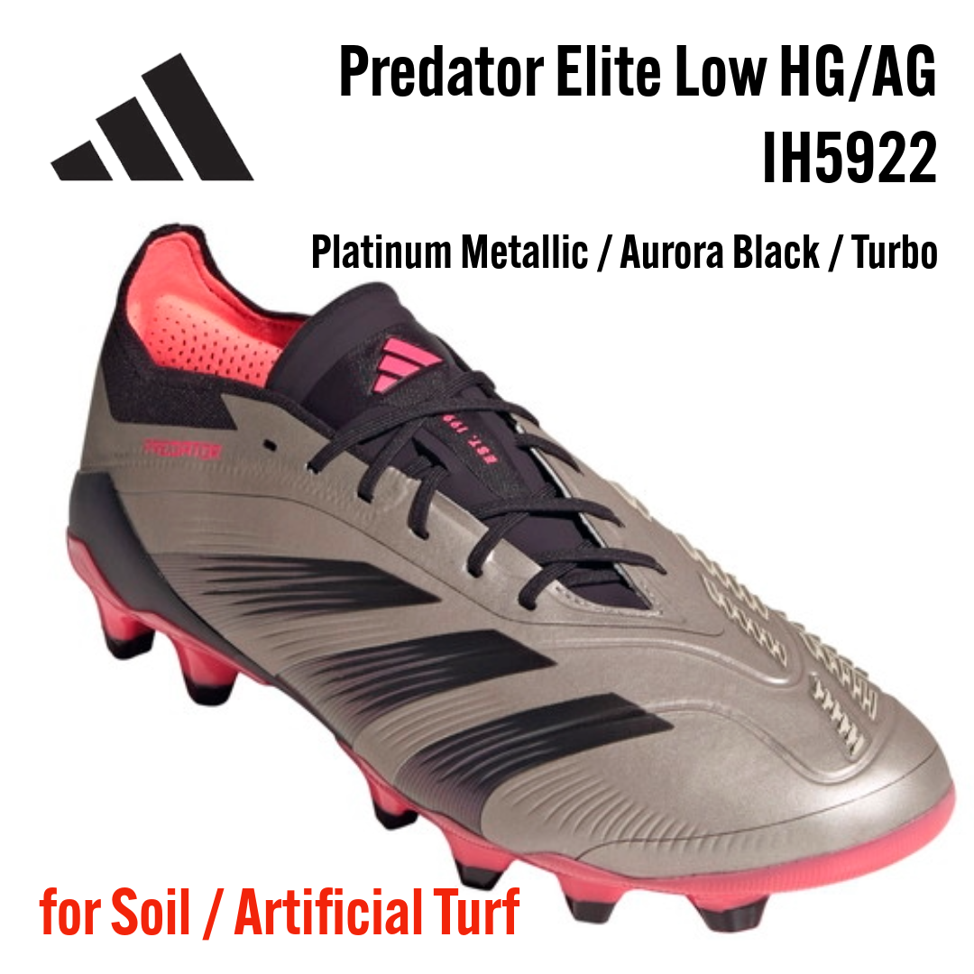 adidas PREDATOR ELITE HG/AG IH5922 Platinum Metallic Soccer adidas PREDATOR ELITE HG/AG IH5922 Platinum Metallic Soccer
