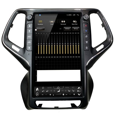 Apple CarPlay USB Car Radio 2014-2021 Jeep Cherokee Tesla Style  Stereo 13.6'' FM