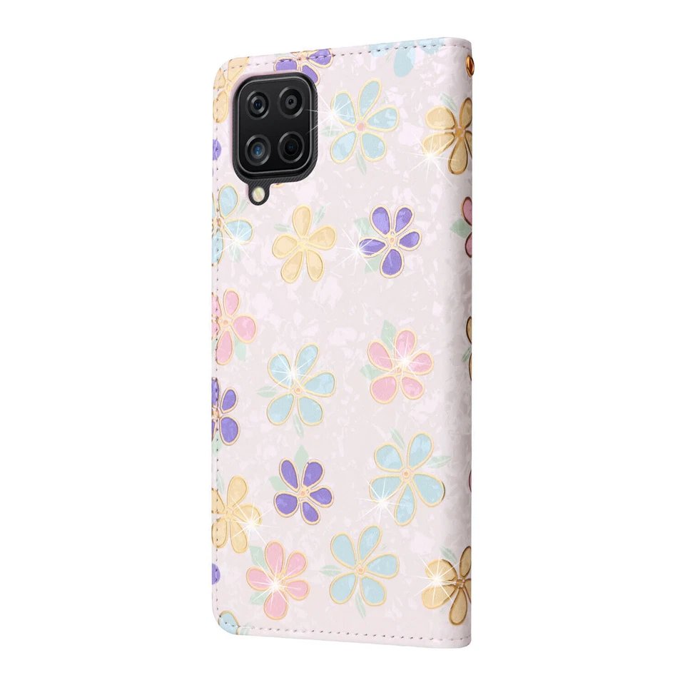 Flip Flower Wallet Phone Case For Samsung A14 A34 A54 A16 A05S A15 A04E A13 A35 - Image 4 of 4