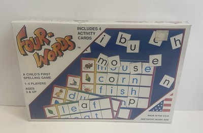 Four-Words A Child s First Spelling Game Made In The USA New!
