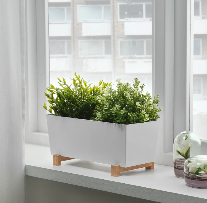 IKEA BITTERGURKA Plant Pot White 12½"x6" (32x15 cm) Brand NEW - Image 2 of 4