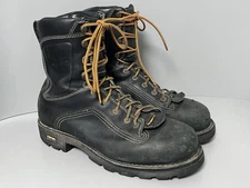 Danner Quarry Black AT 8” Lace Up Boots Mens 11 D 14546 Work Vibram Alloy Toe