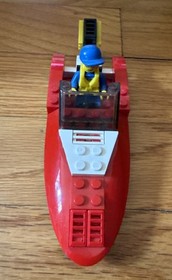 Lego City Speedboat 4641 - COMPLETELY BUILT Adult Owned Retired RAREw/Minifigure