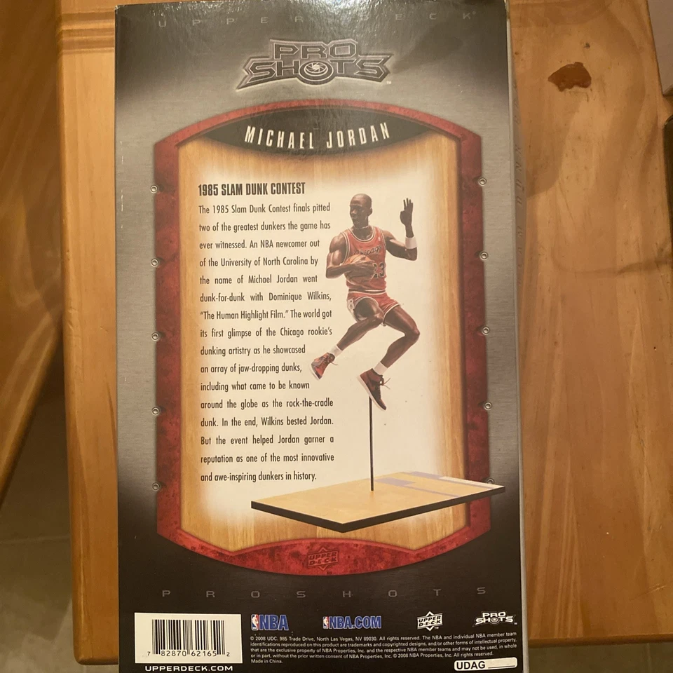 MICHAEL JORDAN Upper Deck Pro Shots 1985 Slam Dunk Contest Bulls NEW 2008 - Image 2 of 3