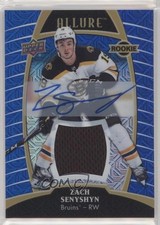 2019-20 Upper Deck Allure Rookies Blue Line Jerseys 18/99 Zach Senyshyn Auto 3vx
