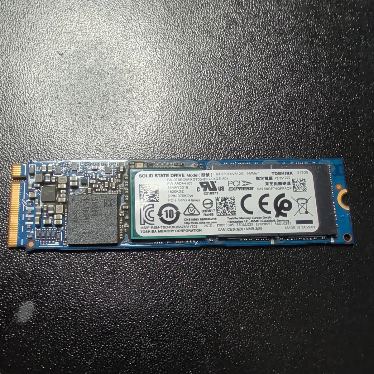 Toshiba M.2 Interface 512 GB Solid State Drives for sale | eBay