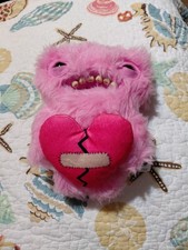 Rare- Fugglers LOVE Fugg Valentine Day Plush Stuffed Animal Ugly Monster - PINK