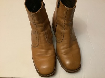 Allen Edmonds Camelot Ostendo Zipper Ankle Boots Light brown leather men s 8C