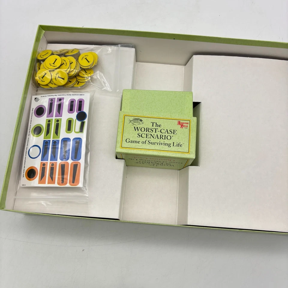Peor Caso Escenario Juego de Sobrevivir Vida COMPLETO Juegos Universitarios 2006 Cartas Foto 4 de 4