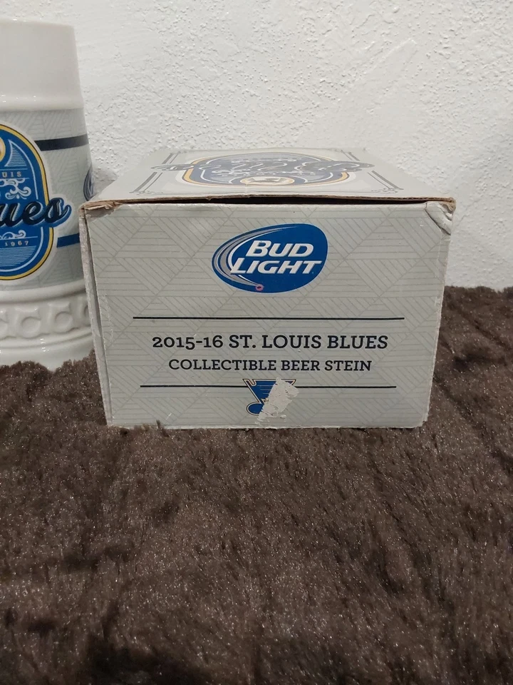 NHL ST LOUIS BLUES SGA GIVEAWAY BEER STEIN MUG W/ BOX - Image 2 of 4
