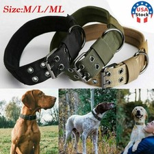 Nylon Dog Tactical Chain Collar Adjustable Heavy Duty Training Collar