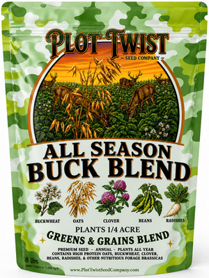 Deer Food Plot Seed Mix Blend Hunting Wildlife Clover Brassica Radish Whitetail