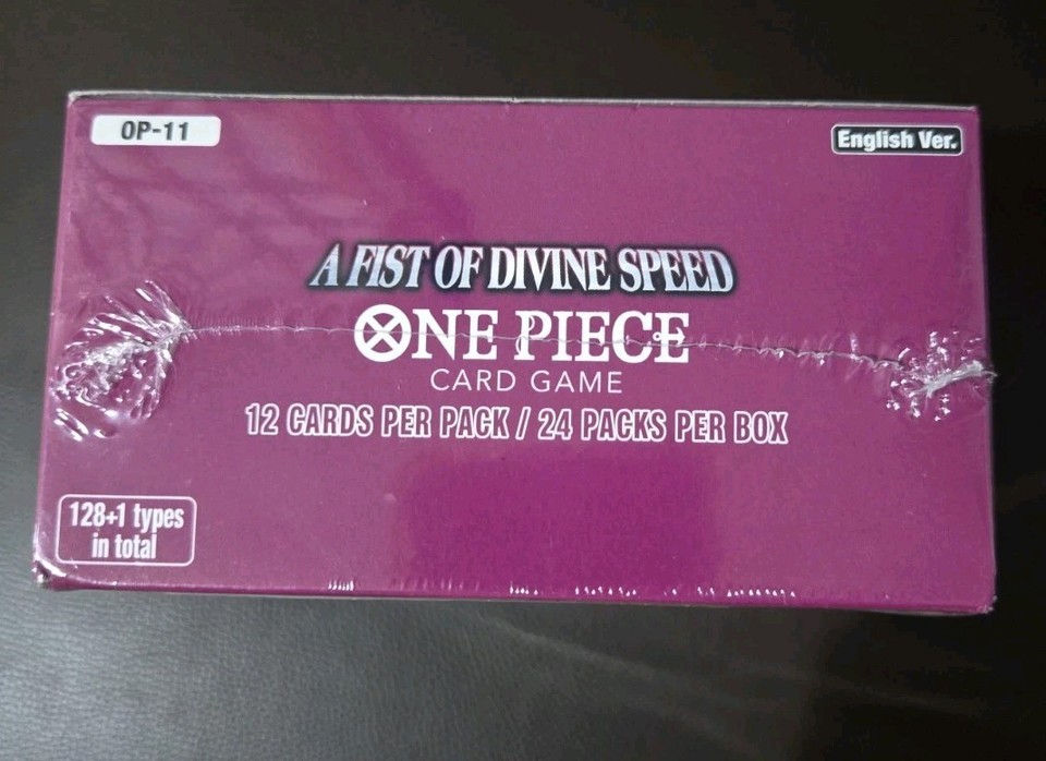 One Piece Card Game – OP-11 A Fist Of Divine Speed Booster – 3 Sobres Con 12 Cartas En Inglés, Edición Limitada Con Envío Protegido, Regalo Perfecto Para Coleccionistas Y Fans Del Anime