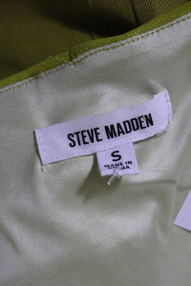 Vestido Steve Madden para mujer cuello cuadrado manga larga bloques de colores ombre talla S Foto 4 de 4