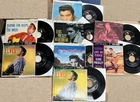 ELVIS PRESLEY 7" VINYL LOT - PLAYING FOR KEEPS/LOVE ME TENDER/HOTEL ep single