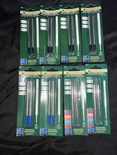 Monteverde Ink Refills Lot Montblanc Ballpoint Pens Blue Black Medium Fine New