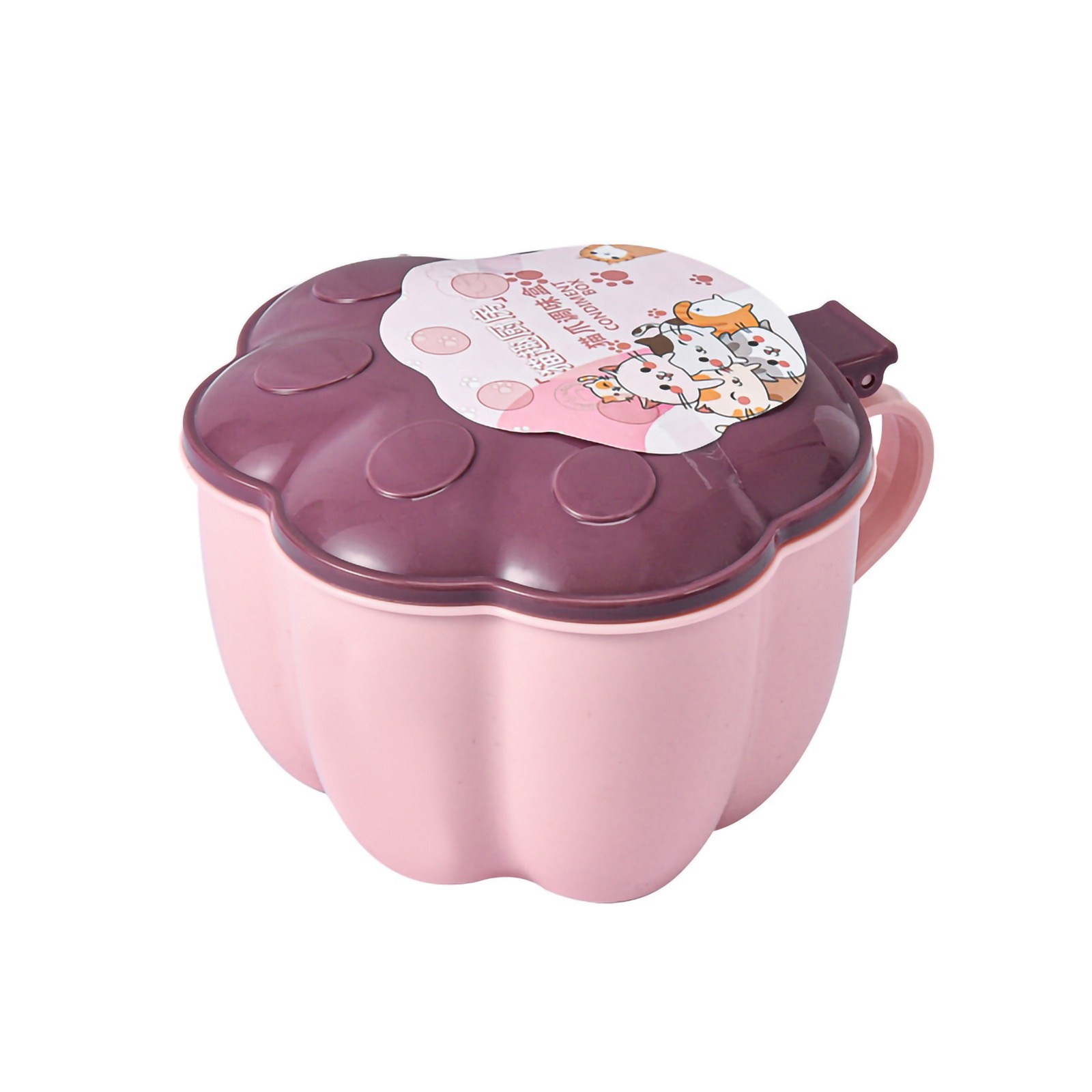 Seasoning Box Cat Pad Detachable Condiment Dispenser 4 Grids Pressing Lid Spice