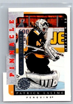 1996-97 Pinnacle Link to History #LTH-10A Patrick Lalime Rookie Penguins