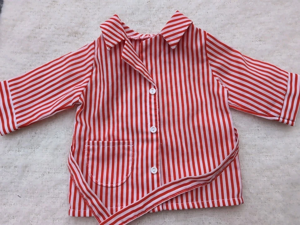 Muñeca American Girl Molly's Pleasant Company pijama a rayas rojo y blanco peluche Foto 4 de 4