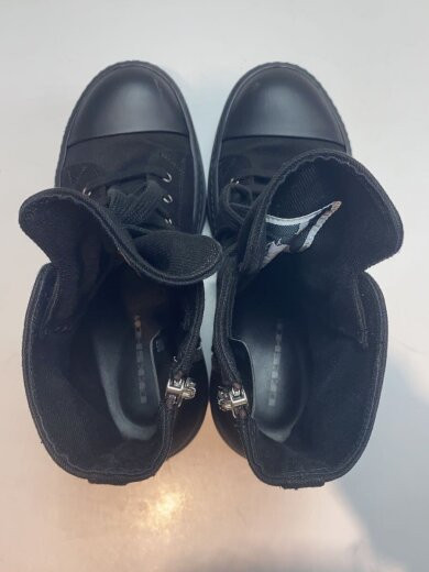RICK OWENS DRKSHDW/23AW/Mega Bumper/Lace up boots/42/BLK RICK OWENS DRKSHDW/23AW/Mega Bumper/Lace up boots/42/BLK