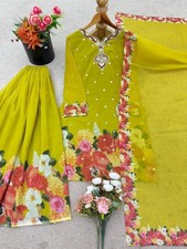 Launching New Heavy Faux Georgette Top And Palazzo With Fancy Dupatta For Women