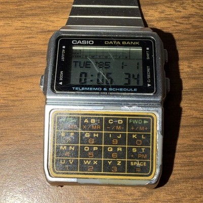 Vintage Casio DBC 610 Silver Wrist Watch Data Bank Calculator | eBay