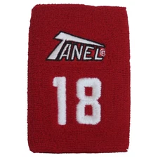 Tanel 360 Custom Baseball/Softball Wristbands - Red - #18