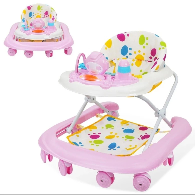 Baby Walker Bouncer First Steps Push Along Activity Music Ride On Car Melody