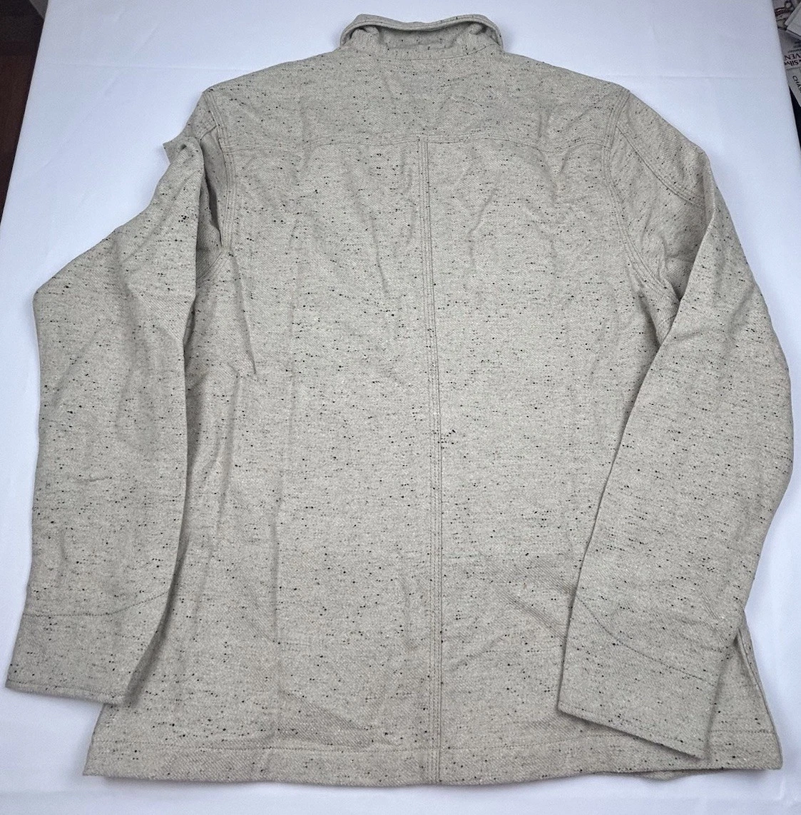 Kato by Hiroshi Kato Chore Jacket Speckled Wool Ivory Size XL USA NWT image 9