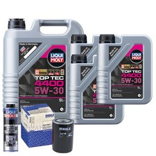 Motoröl 5W30 LIQUI MOLY Top Tec 4400 8L+MAHLE Ölfilter +Spülung