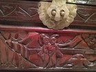 Vintage Chinese Hand Carved Camphor Wood Chest Box Storage Trunk 18” — photo 8