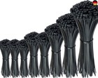 Oksdown 750 Stück Schwarz Kabelbinder Groß und Klein Gemischte Packung Set 1
