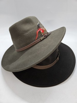 Outback Trading 1391 Tassy Crusher Randwick & Unisex 1480 Kodiak Hats, Size 7