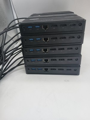 Dell D6000 Universal USB-C USB-A Docking Station Lot Of 15 Pre-Owned Untested