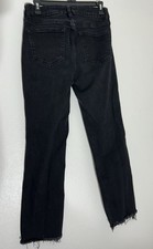 VERVET Women  s Black Jeanne High Rise Cropped Straight Jeans Style T5315 Size 29