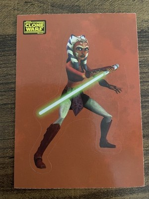 2008 Topps Star Wars The Clone Wars Sticker Ahsoka Tano 18