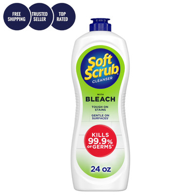 Soft Scrub with Bleach Cleaner 24 oz Bathroom & Kitchen Surface Cleaner